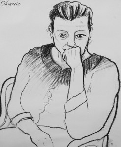 live drawings: charcoal portraits by Oksancia on Flickr