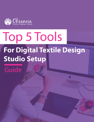 Bonus PDF guide ebook on Top 5 tools for a digital textile design studio setup