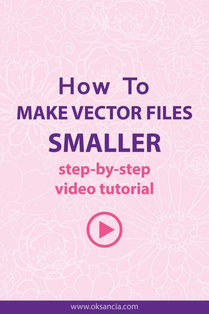 How to make vector file size smaller video pin