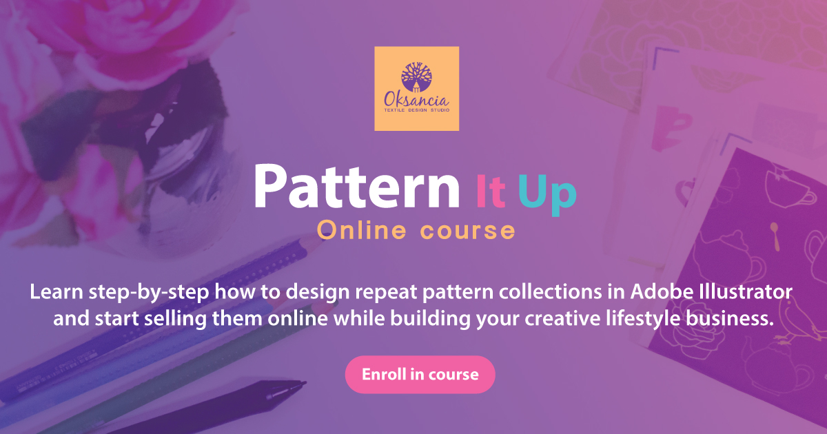 Pattern It Up online course on textile designs and selling patterns online