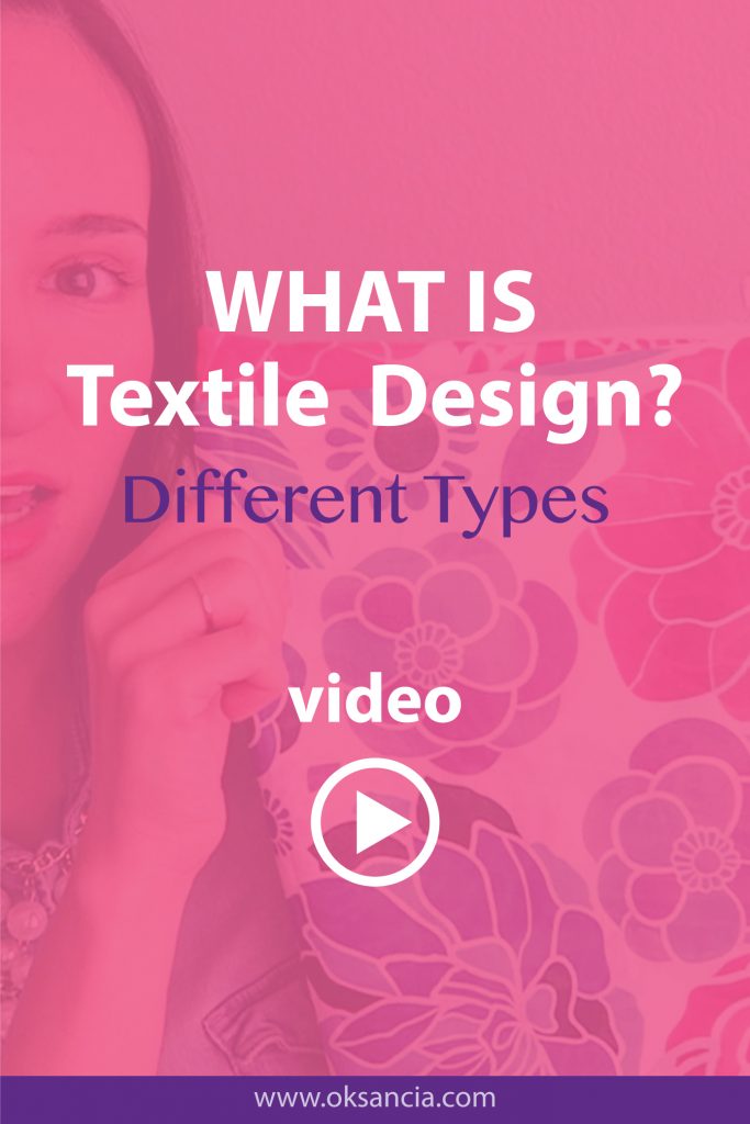What is textile design? Different types of fabric design and surface pattern design pin