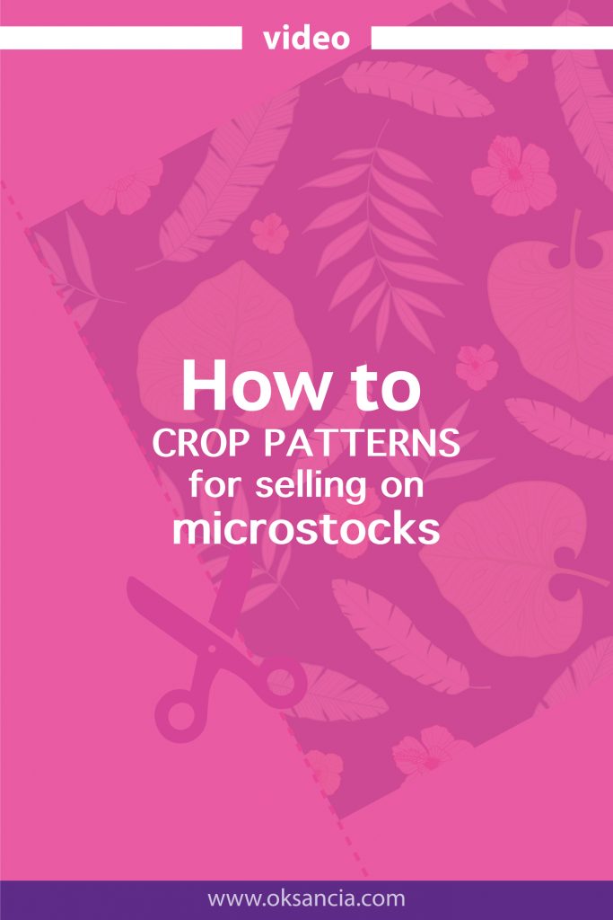 How to crop vector repeat pattern artwork for uploading to microstock websites