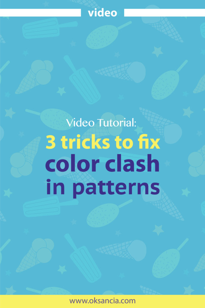3 tricks to fix clashing colors in repeat pattern designs.