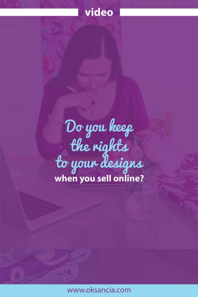 Do you keep the rights to your designs when you sell them online?