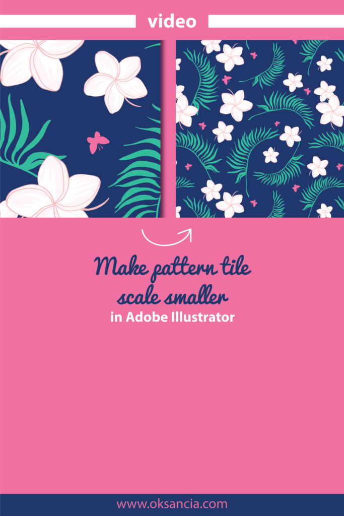 How to make the scale of a vector repeat pattern tile smaller in Adobe Illustrator