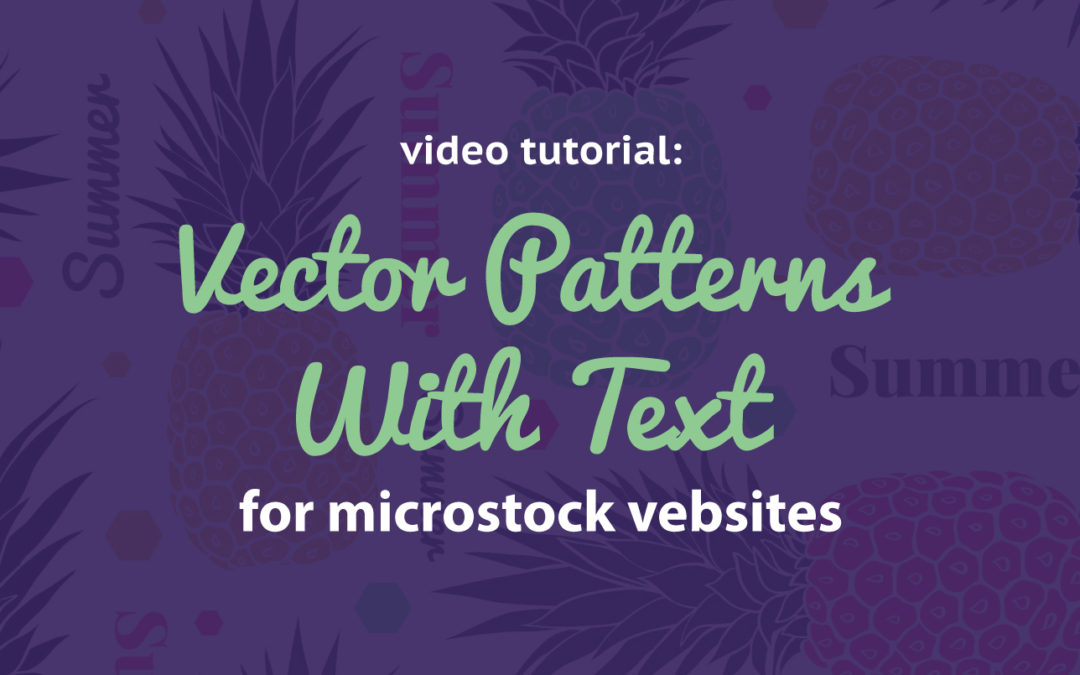 How to create vector patterns with text in Adobe Illustrator.
