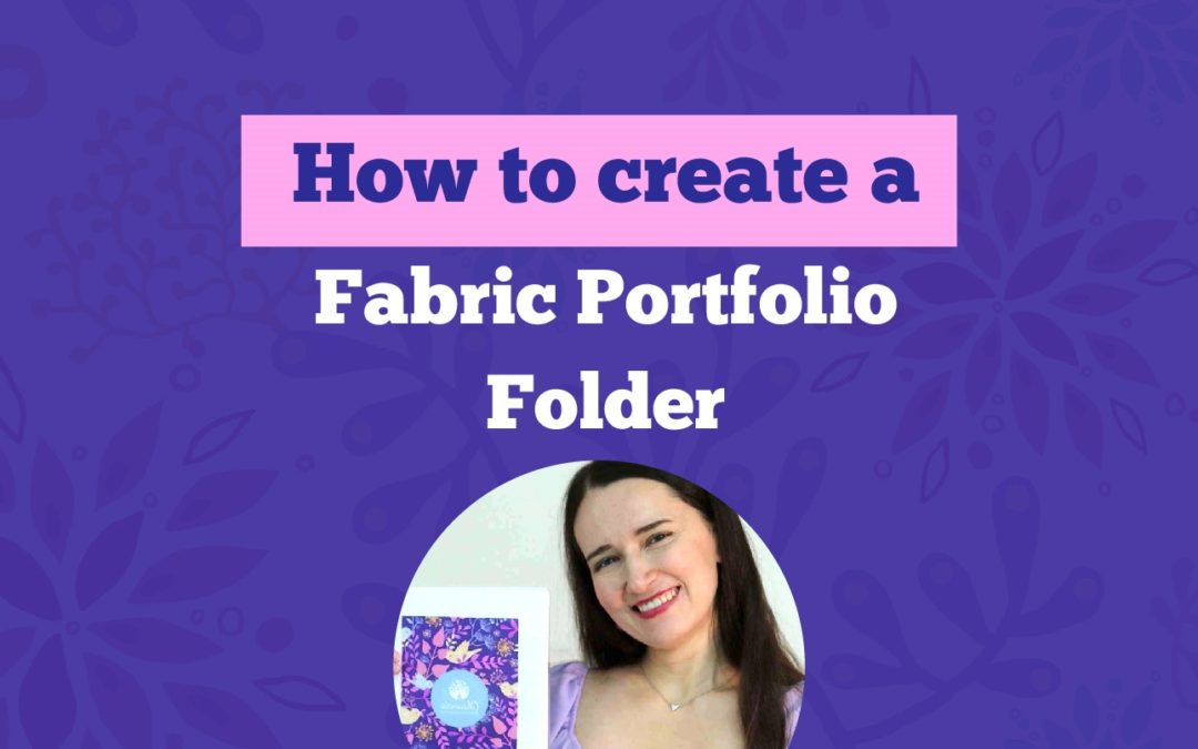 How to create a fabric portfolio folder for textile designers