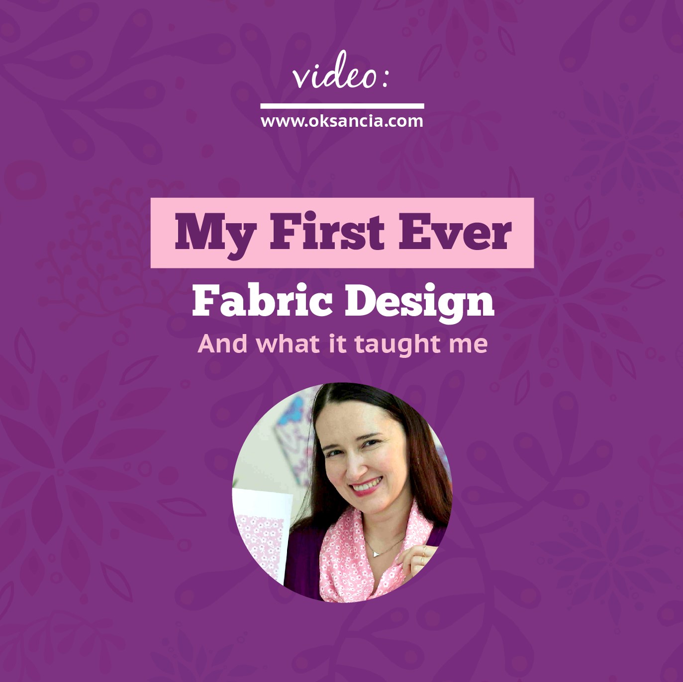 A DIY scarf using my first fabric pattern design ever and what it taught me