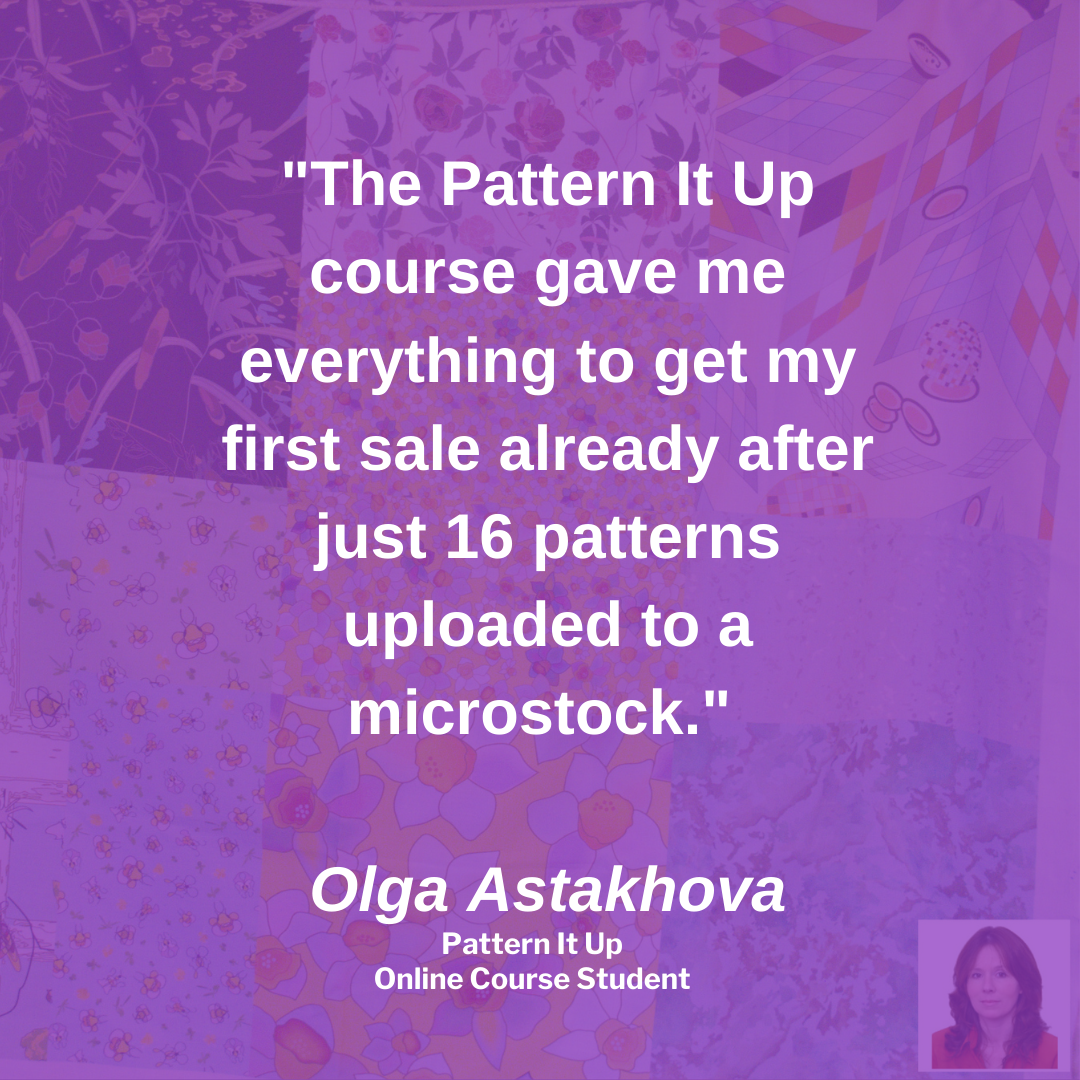 Testimonial Pattern It Up Olga Astakhova PIU student portrait with fabric (1)