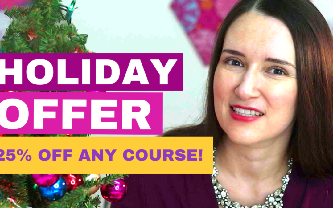 HOLIDAY OFFER: 25% off any course on Oksancia Textile Design School