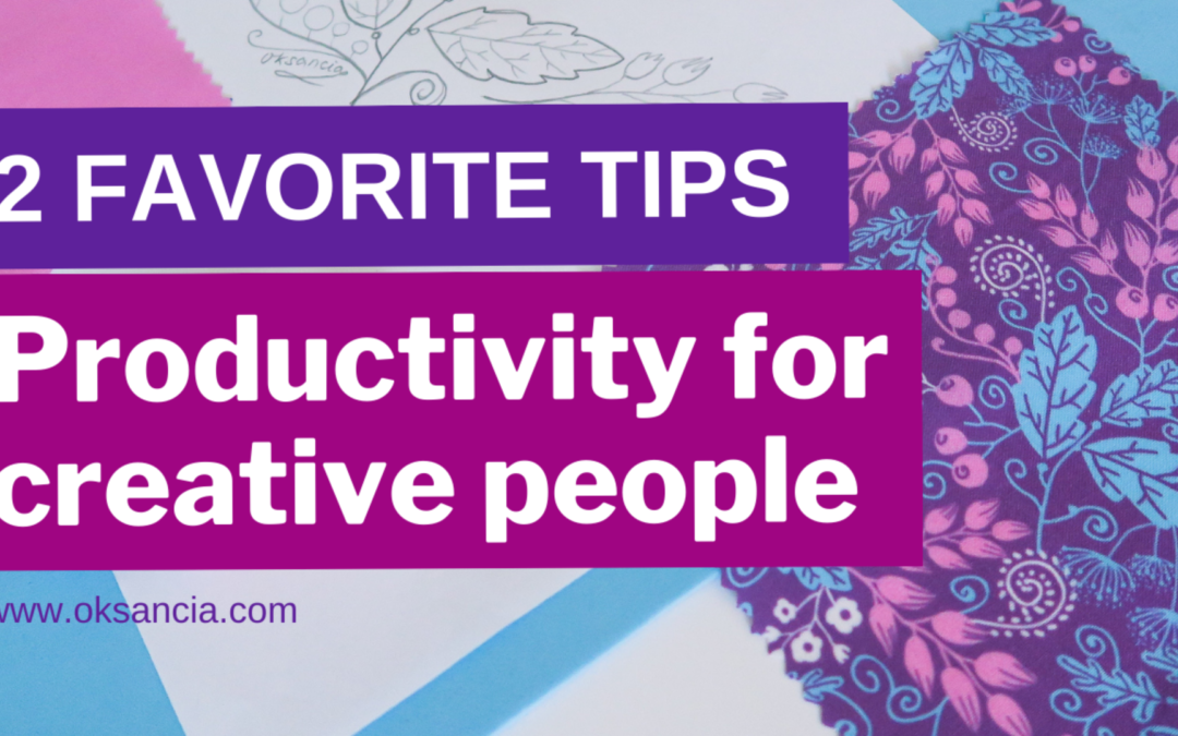 2 productivity tips that help me as a pro textile designer.