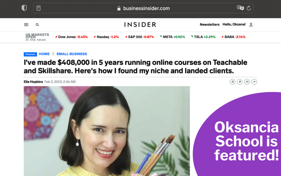 Exciting news: Business Insider features Oksancia School!