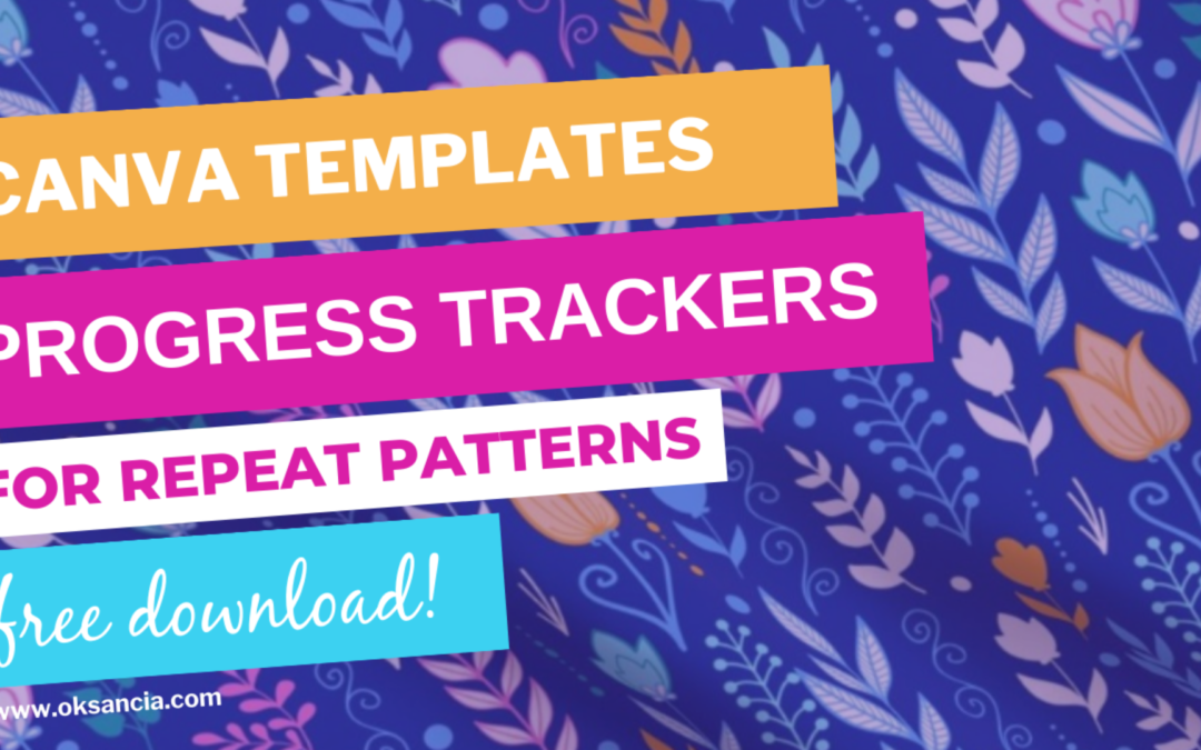 Stay on Top of Your Repeat Pattern Design Projects with my Canva’s Pattern Tracker Templates