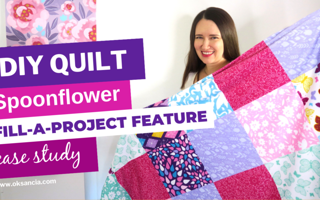 Video: My DIY cheater quilt project using Spoonflower – Fill-a-project