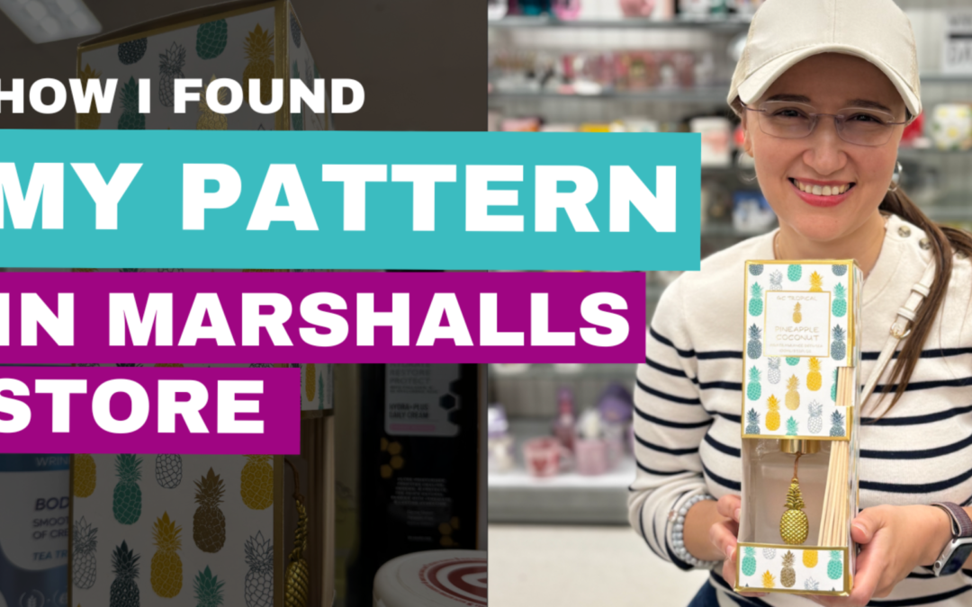 How I found my pattern on a product in Marshalls store